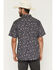 Image #4 - Moonshine Spirit&reg; Men's Mardi Gras Floral Print Short Sleeve Snap Western Shirt, Black, hi-res