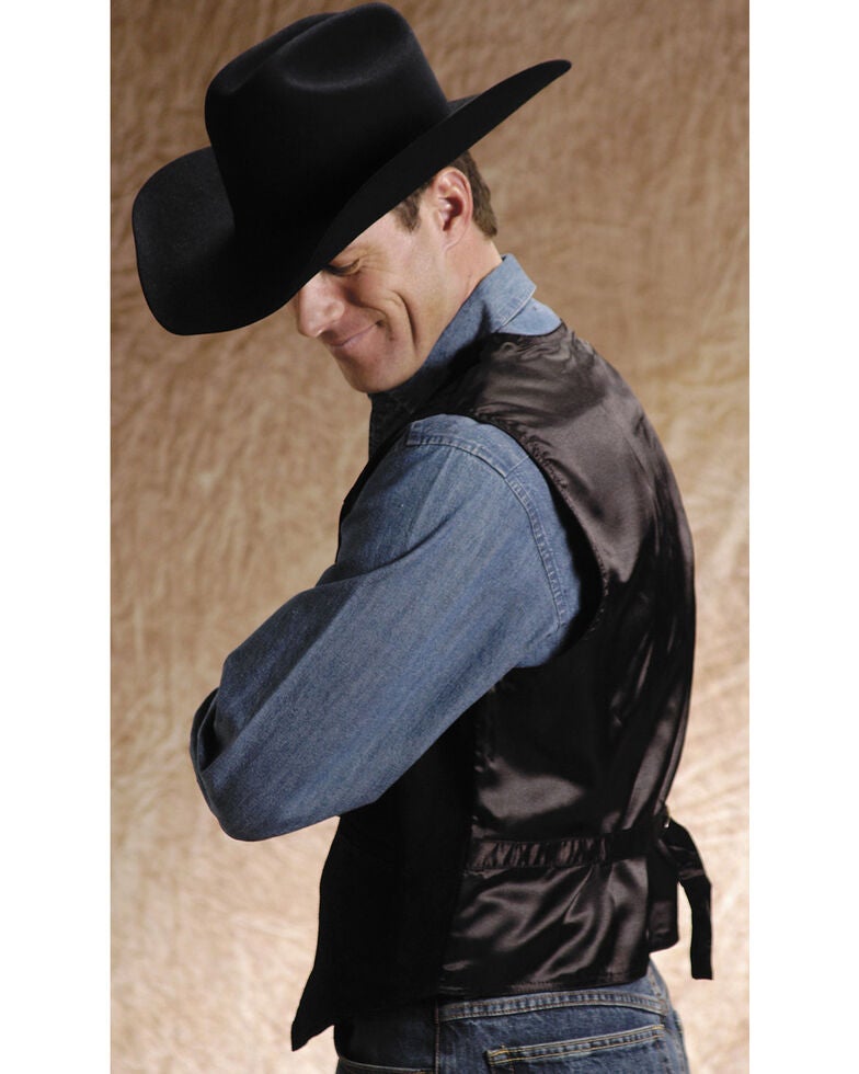 Roper Suede Buckle Tie Vest Sheplers