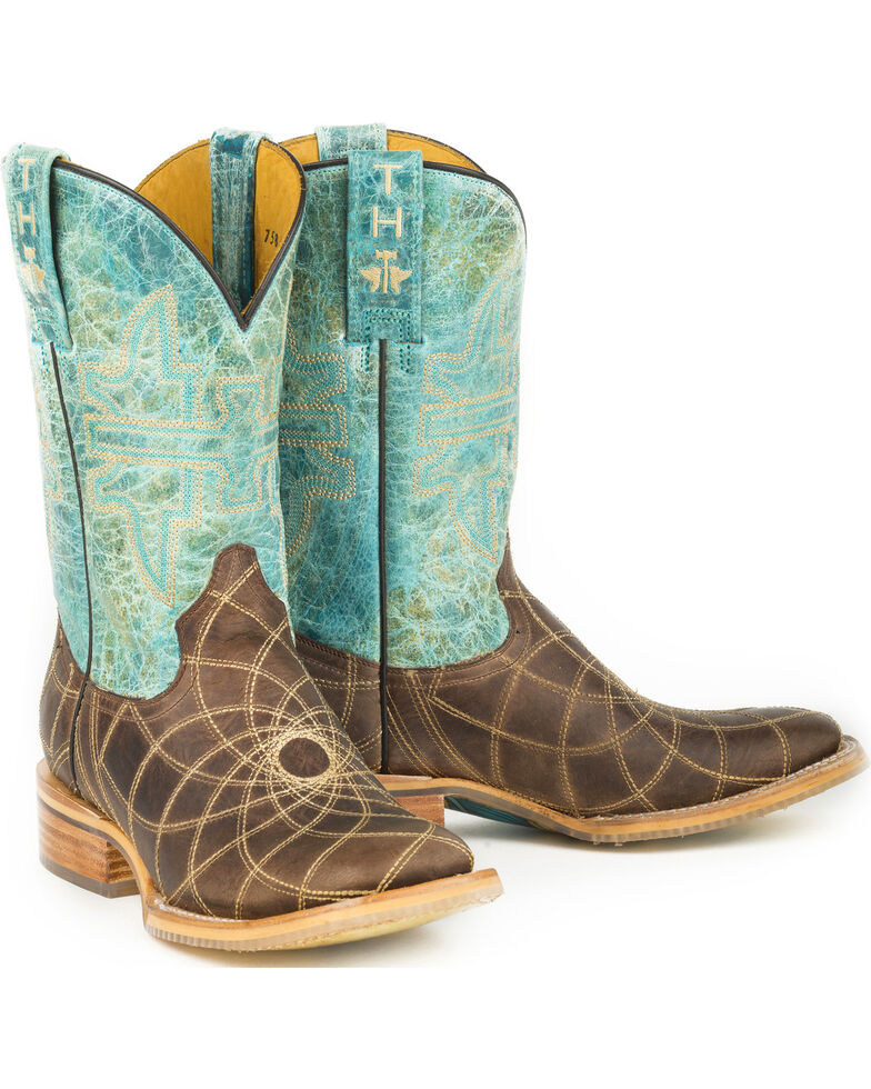 Tin Haul Dreamcatcher Cowgirl Boots - Square Toe, Brown, hi-res