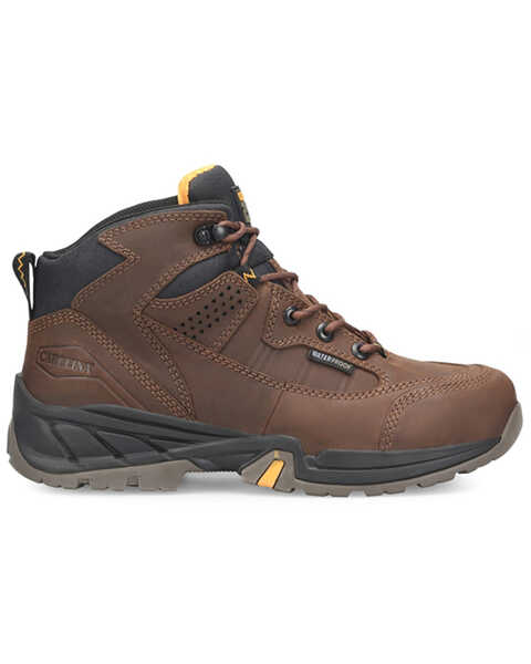 Image #2 - Carolina Men's Builder Waterproof Steel Lace-Up Hiking Boots - Round Toe , Brown, hi-res