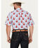Image #4 - Ariat Men's Jeremiah Floral Print Long Sleeve Button-Down Western Shirt, Light Blue, hi-res