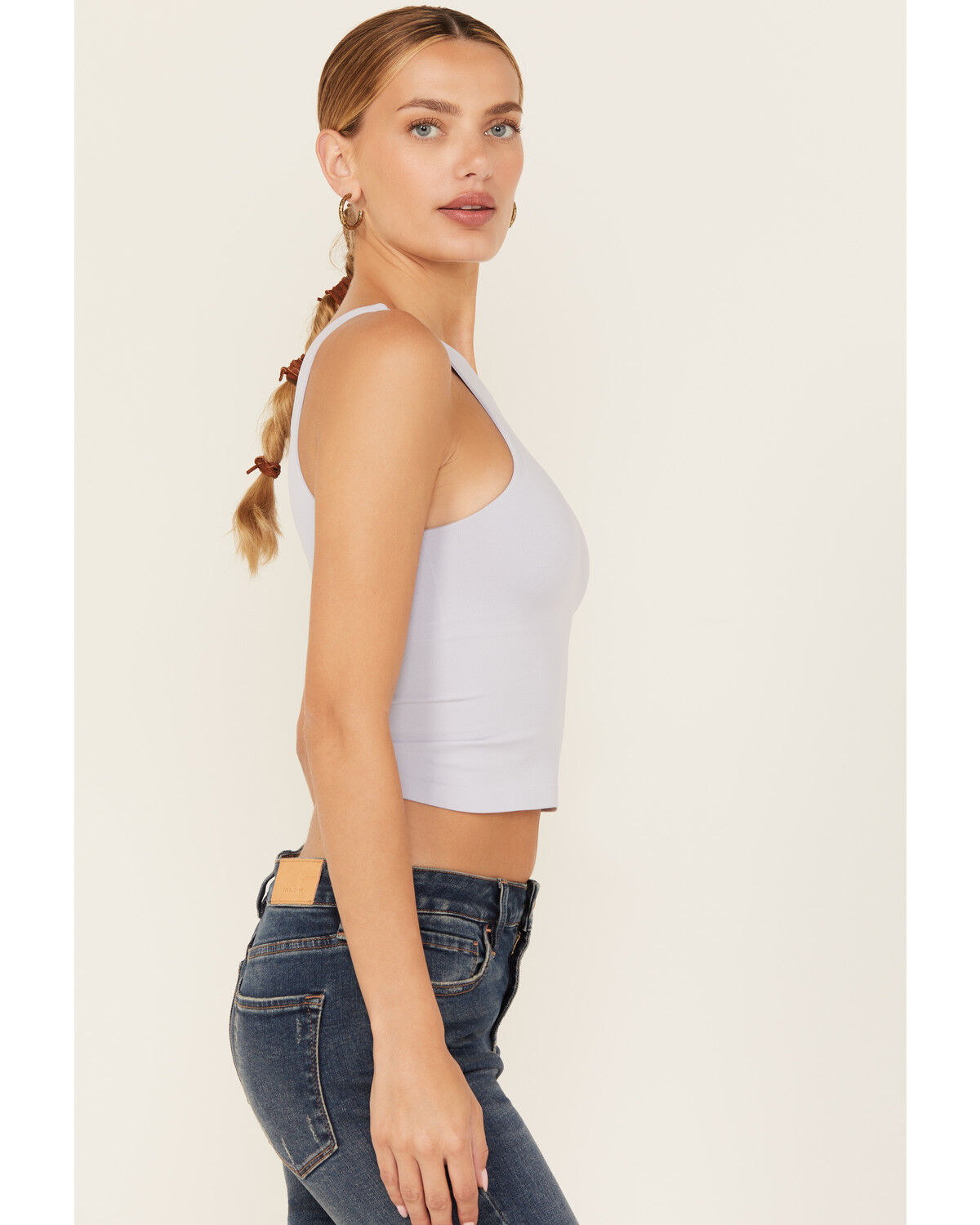 Image #2 - Free People Women's Clean Lines Sleeveless Cami, Blue, hi-res