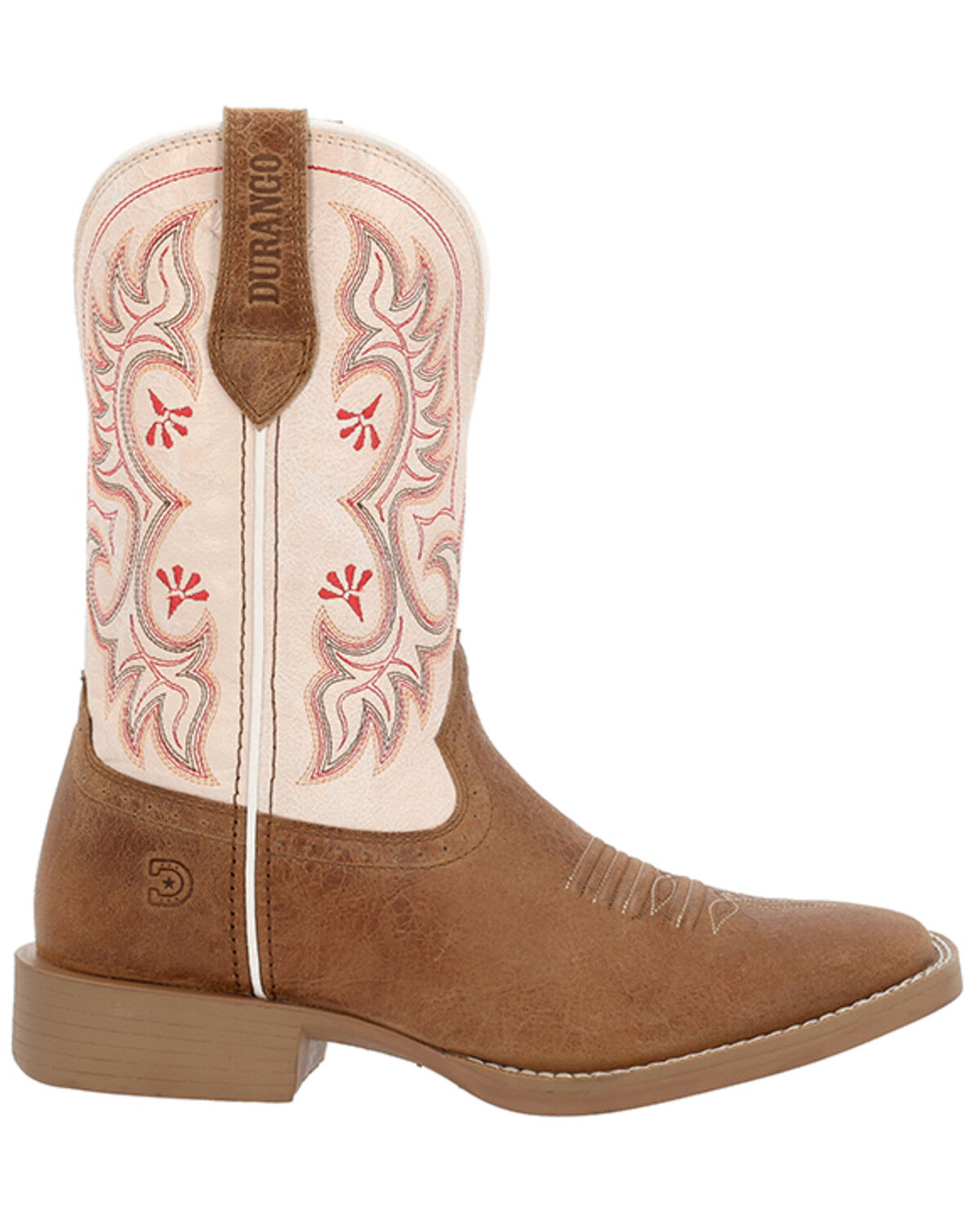 Image #2 - Durango Women's Westward Performance Western Boots - Broad Square Toe, Peach, hi-res