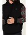 Hooey Men's Summit Southwestern Print Hooded Sweatshirt, Black, hi-res