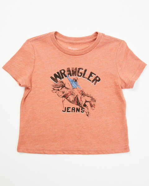 Image #1 - Wrangler Toddler Boys' Bronco Short Sleeve Graphic Print T-Shirt , Red, hi-res