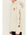 Carhartt Boys' Logo Hooded Sweatshirt, Off White, hi-res