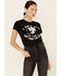 Image #1 - Bandit Brand Women's I Ain't Rich But Lord I'm Free Graphic Tee, Black, hi-res