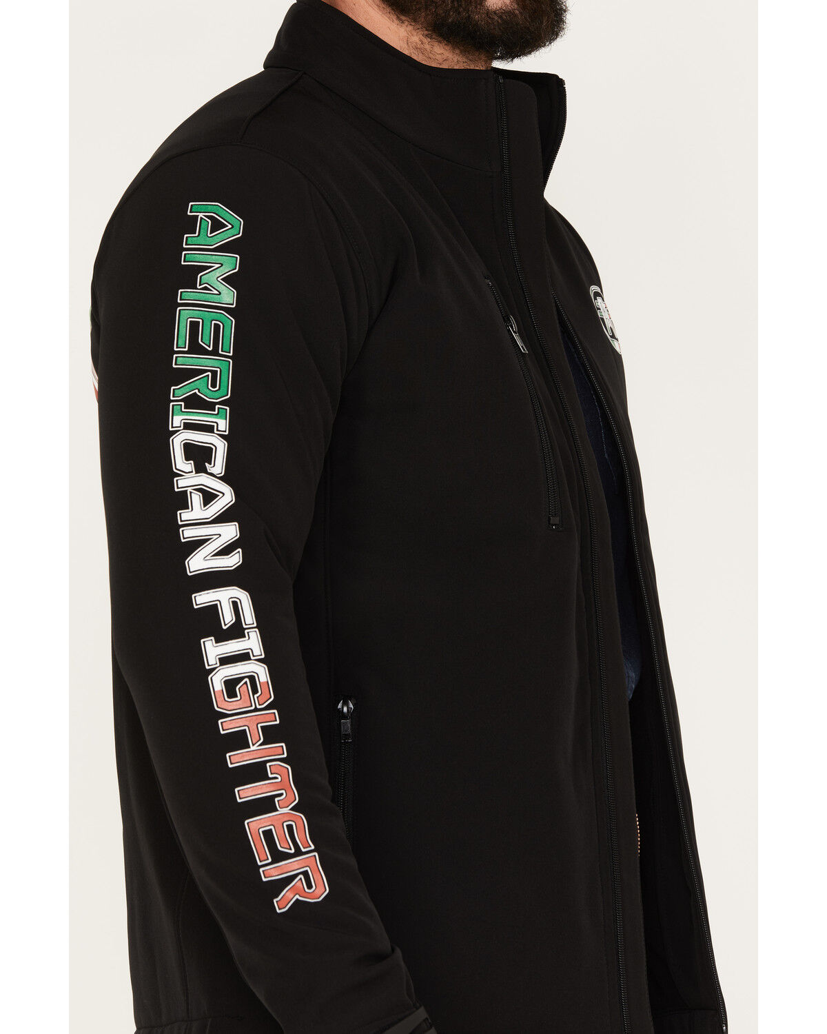 Image #3 - American Fighter Men's Plateau Softshell Jacket, Black, hi-res