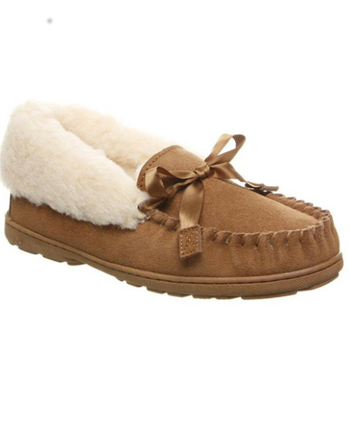 Image #1 - Bearpaw Women's Indio Casual Slippers - Moc Toe, Brown, hi-res