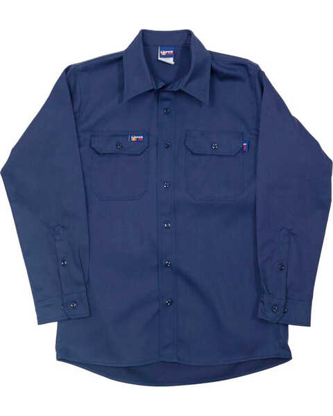 Lapco Men's FR Solid Long Sleeve Button Down Work Shirt, Multi, hi-res