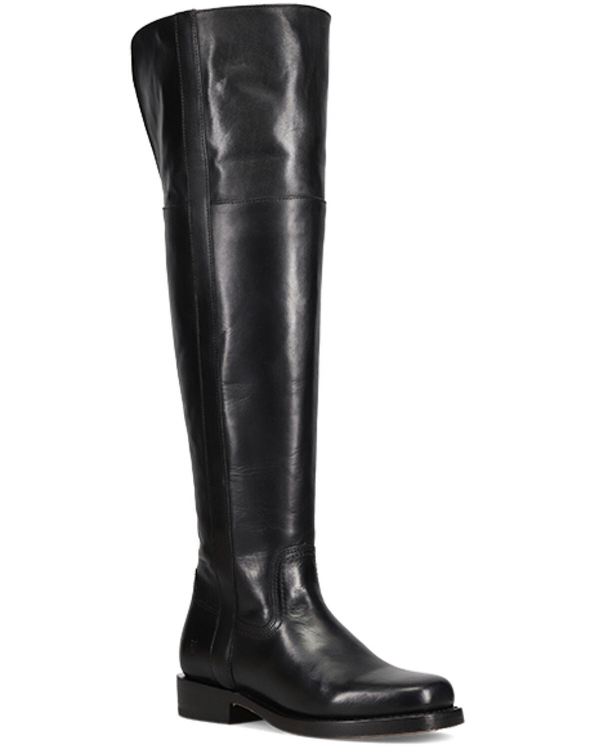 Image #1 - Frye Women's Campus Low Heel Over The Knee Fashion Boots - Round Toe, Black, hi-res
