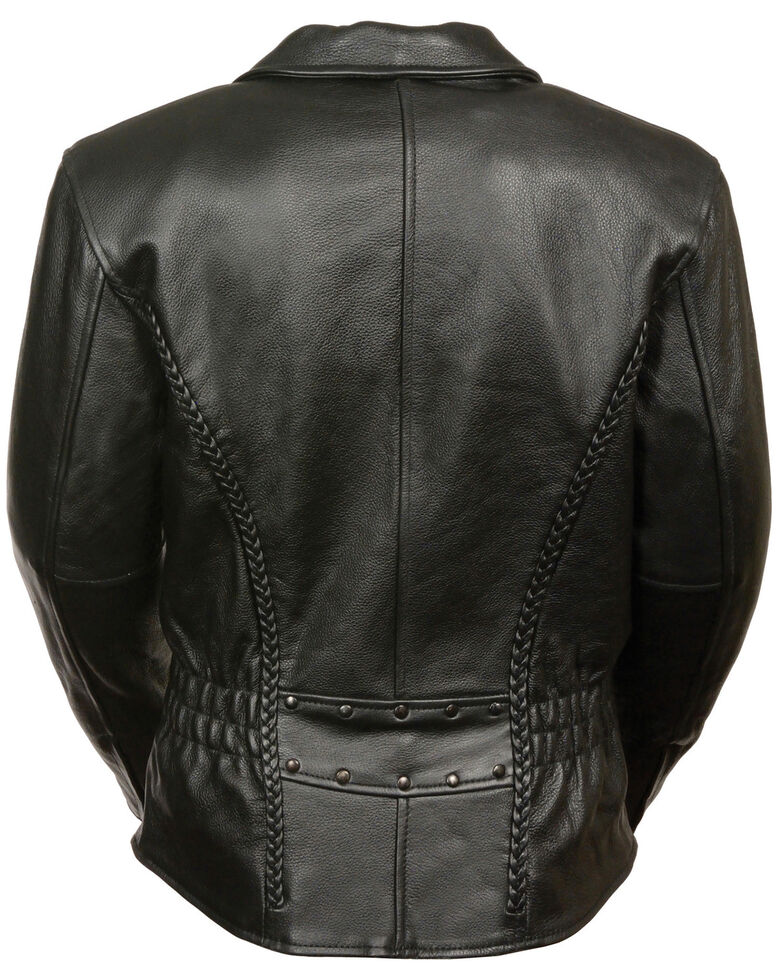 Milwaukee Leather Women S Braid Stud Leather Jacket 5x Sheplers