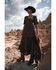 Shyanne Women's Two Tone Embroidered Dress, Forest Green, hi-res
