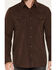 Image #3 - Moonshine Spirit&reg;&nbsp;Men's Side Stage Solid Faux Suede Long Sleeve Snap Western Shirt, Coffee, hi-res