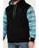 Image #2 - Hooey Men's Boot Barn Exclusive Southwestern Color Block Hooded Sweatshirt, , hi-res
