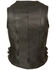Image #2 - Milwaukee Leather Women's V Neck Zipper Front Side Buckle Vest - 3X, Black, hi-res
