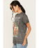 Image #2 - Blended Women's American Cowgirl Short Sleeve Graphic Tee, Black, hi-res