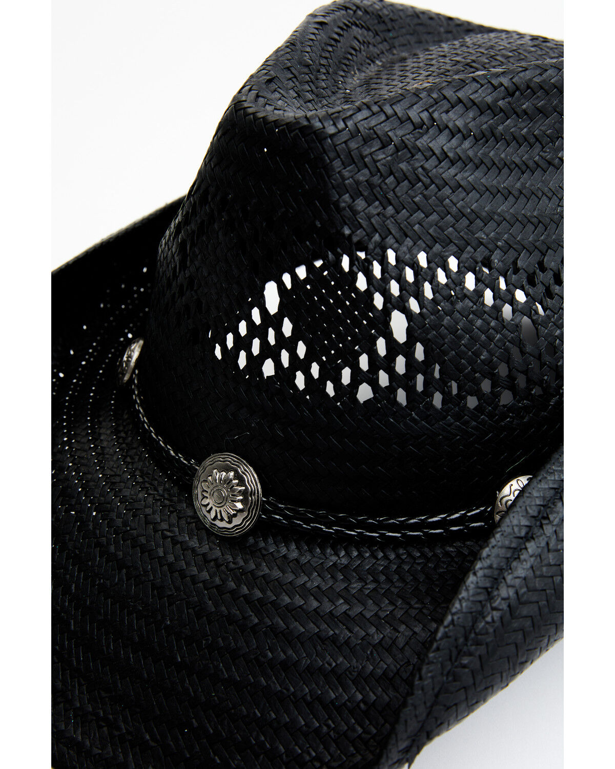 Image #2 - Cody James Rory Straw Cowboy Hat, Black, hi-res
