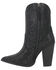 Image #3 - Dingo Women's Neon Moon Rhinestone Booties - Round Toe, Black, hi-res