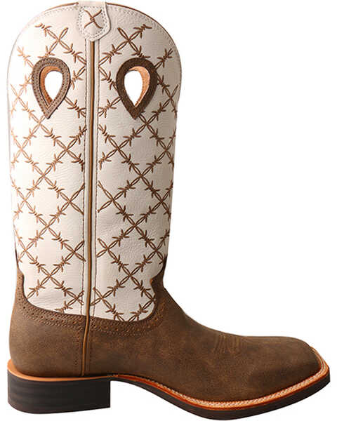 Image #2 - Twisted X Men's 14" Ruff Stock Boots - Broad Square Toe, Brown, hi-res