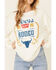 Recycled Karma Women's White Coors Rodeo Graphic Long Sleeve Top, White, hi-res