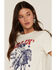 Image #2 - Rock & Roll Denim Women's Darlin Short Sleeve Graphic Tee, Cream, hi-res