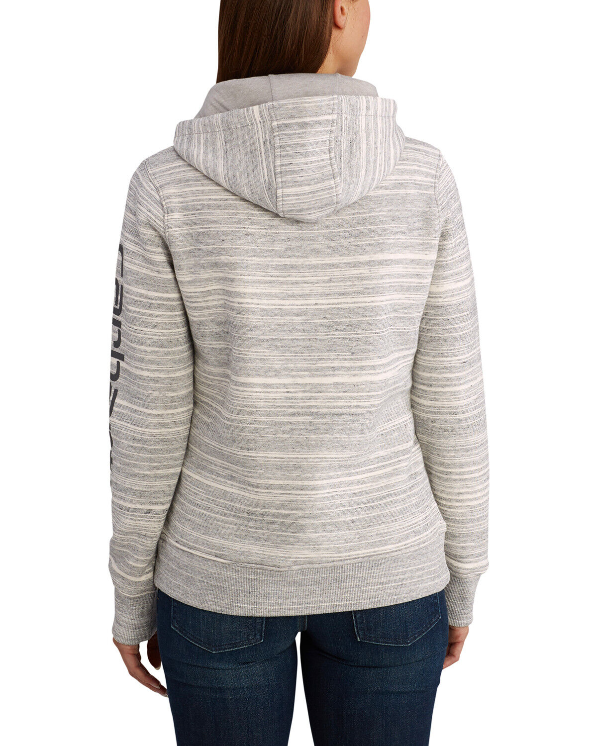 Women's carhartt clarksburg graphic sleeve pullover sweatshirt Clearance