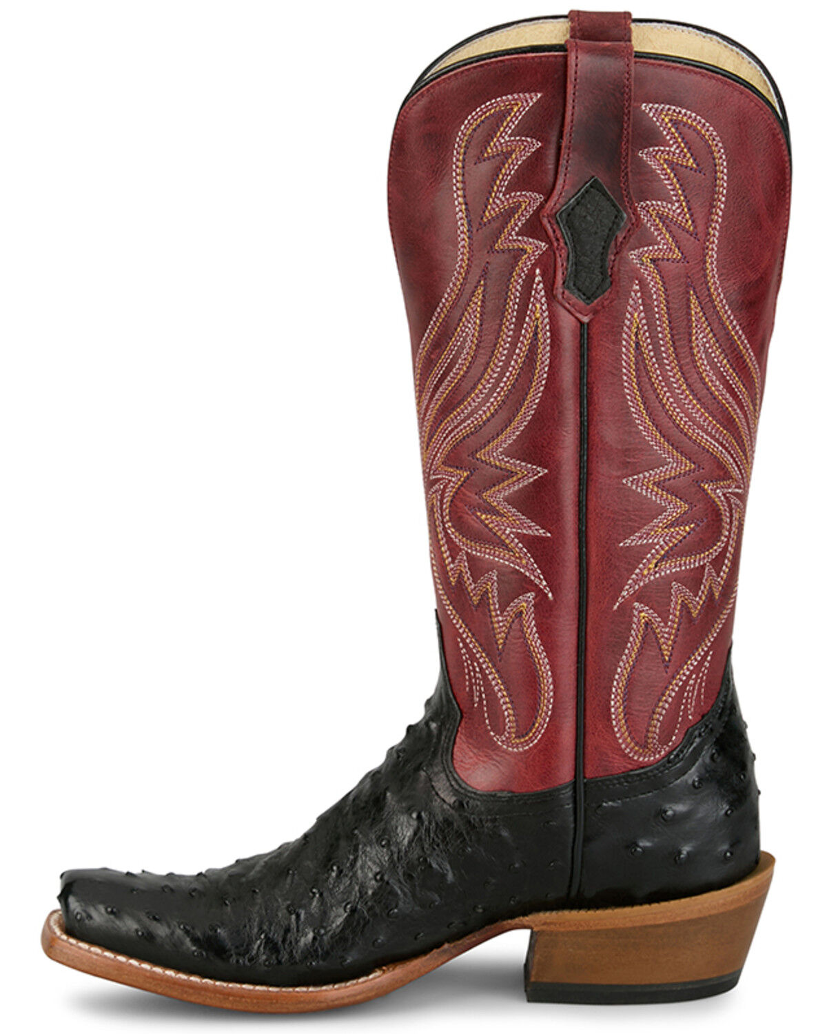 Image #3 - Tony Lama Women's Zaire Exotic Full Quill Ostrich Western Boots - Square Toe, Black, hi-res
