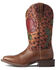 Image #2 - Ariat Women's Cedar Leopard Print Circuit Rosa Western Boot - Broad Square Toe , Brown, hi-res