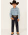 Cody James Boys' Dark Wash Slim Straight Stretch Jeans, Dark Wash, hi-res