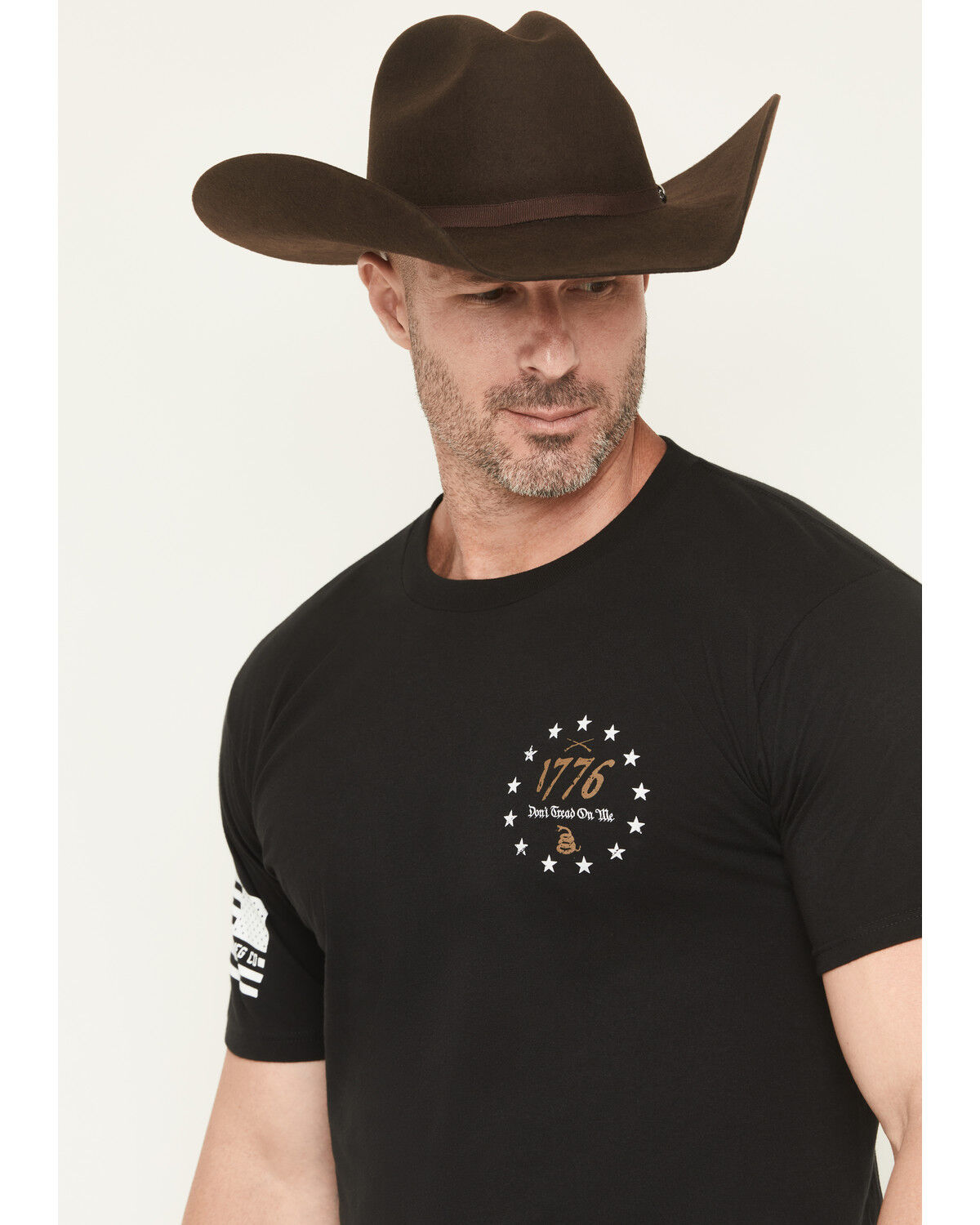 Image #3 - Howitzer Men's Don't Tread Short Sleeve Graphic T-Shirt, Black, hi-res