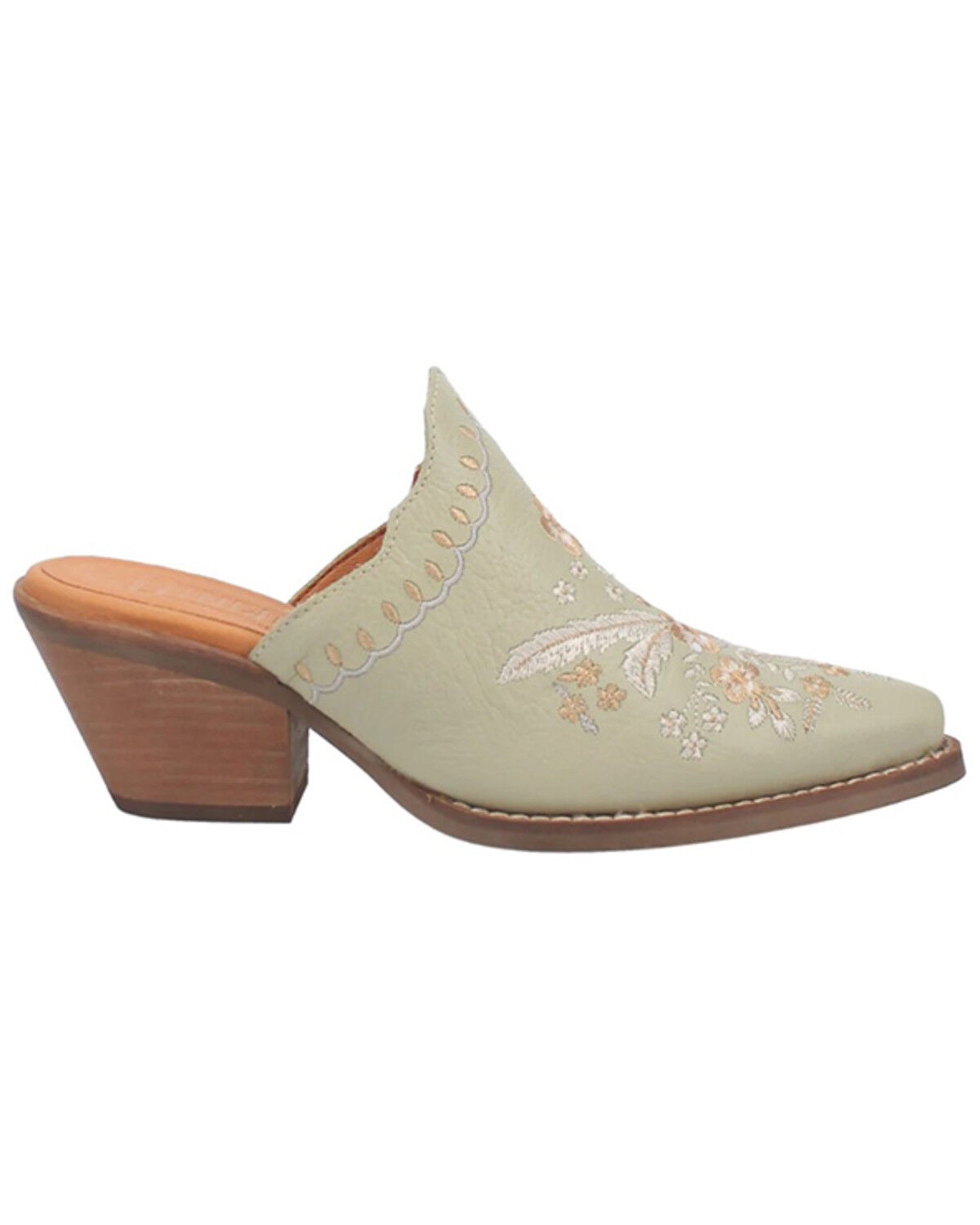 Image #2 - Laredo Women's Wildflower Mules - Snip Toe, Mint, hi-res