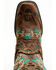 Corral Women's Studded Floral Embroidery Western Boots - Square Toe, Brown, hi-res