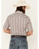 Roper Men's Classic Small Plaid Print Short Sleeve Pearl Snap Western Shirt, White, hi-res