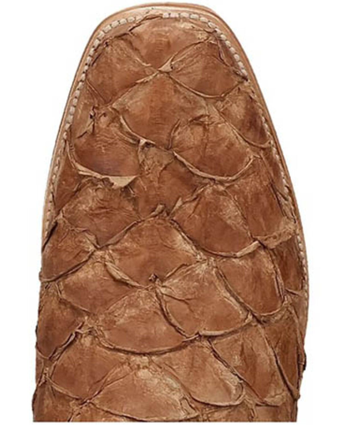 Image #6 - Dan Post Men's Araprima Exotic Pirarucu Western Boots - Square Toe, Brown, hi-res