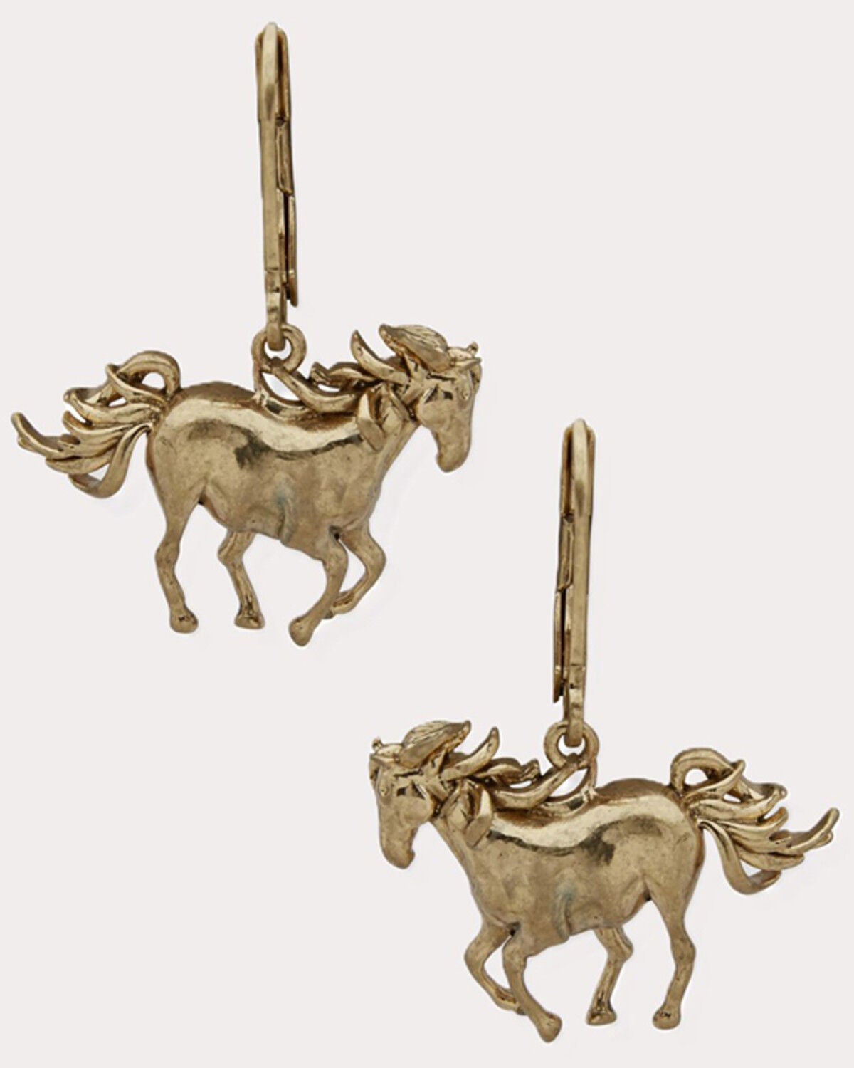 Image #1 - Lainey Wilson Women's Horse Drop Earrings, Gold, hi-res