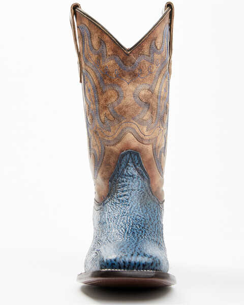 Image #4 - Cody James Men's Exotic Shark Western Boots - Broad Square Toe , Blue, hi-res