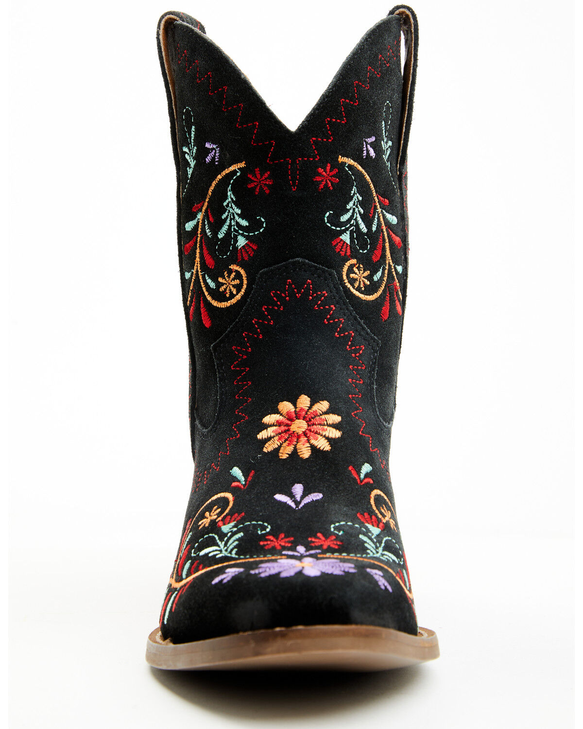 Image #4 - Dingo Women's Sugar Bug Suede Fashion Booties - Round Toe, Black, hi-res