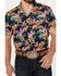 Image #3 - Cinch Men's Camp Palm Leaf Cowboy Short Sleeve Button-Down Western Shirt, Black, hi-res