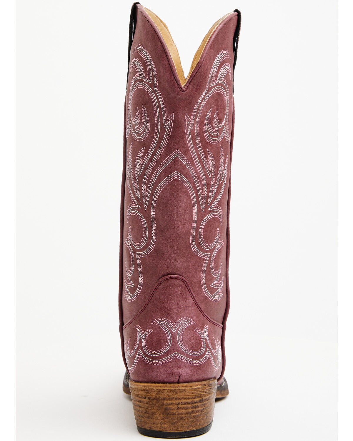 Image #5 - Roper Women's Raspberry Riley Vintage Western Boots - Snip Toe, Red, hi-res