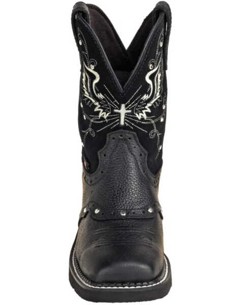 Justin Women's Mandra Western Boots - Square Toe, Black, hi-res