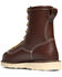 Image #3 - Danner Men's 8" Power Foreman Lace-Up Work Boots - Round Toe, Dark Brown, hi-res