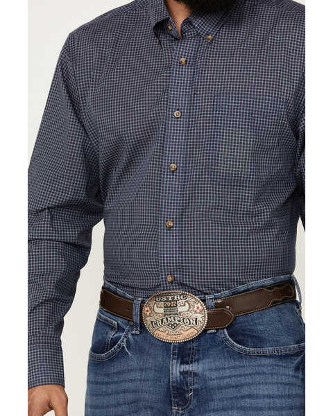 Image #3 - Wrangler Men's Riata Plaid Print Long Sleeve Button-Down Western Shirt , Multi, hi-res