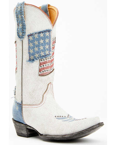 Old Gringo Women's Edith Western Boots - Snip Toe, White, hi-res