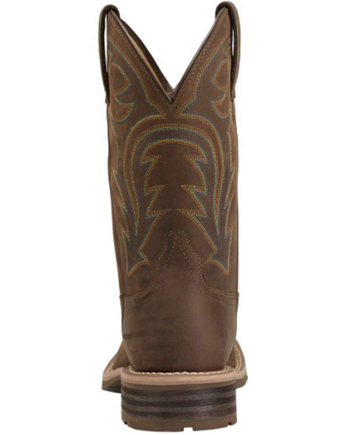 Image #5 - Ariat Hybrid Rancher Waterproof Pull On Work Boots - Square Toe, Brown, hi-res