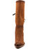 Image #4 - Dan Post Women's Corsette Back Lace Tall Western Leather Boots - Snip Toe, Red, hi-res