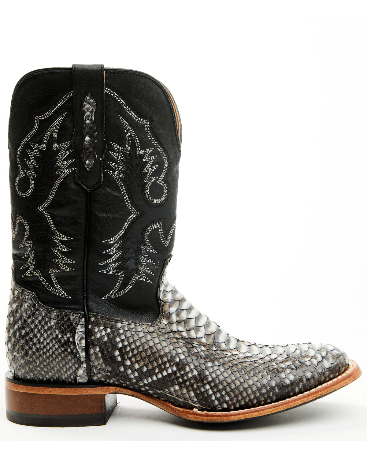 Image #2 - Cody James Men's Exotic Python Nevado Western Boots - Broad Square Toe, Black, hi-res