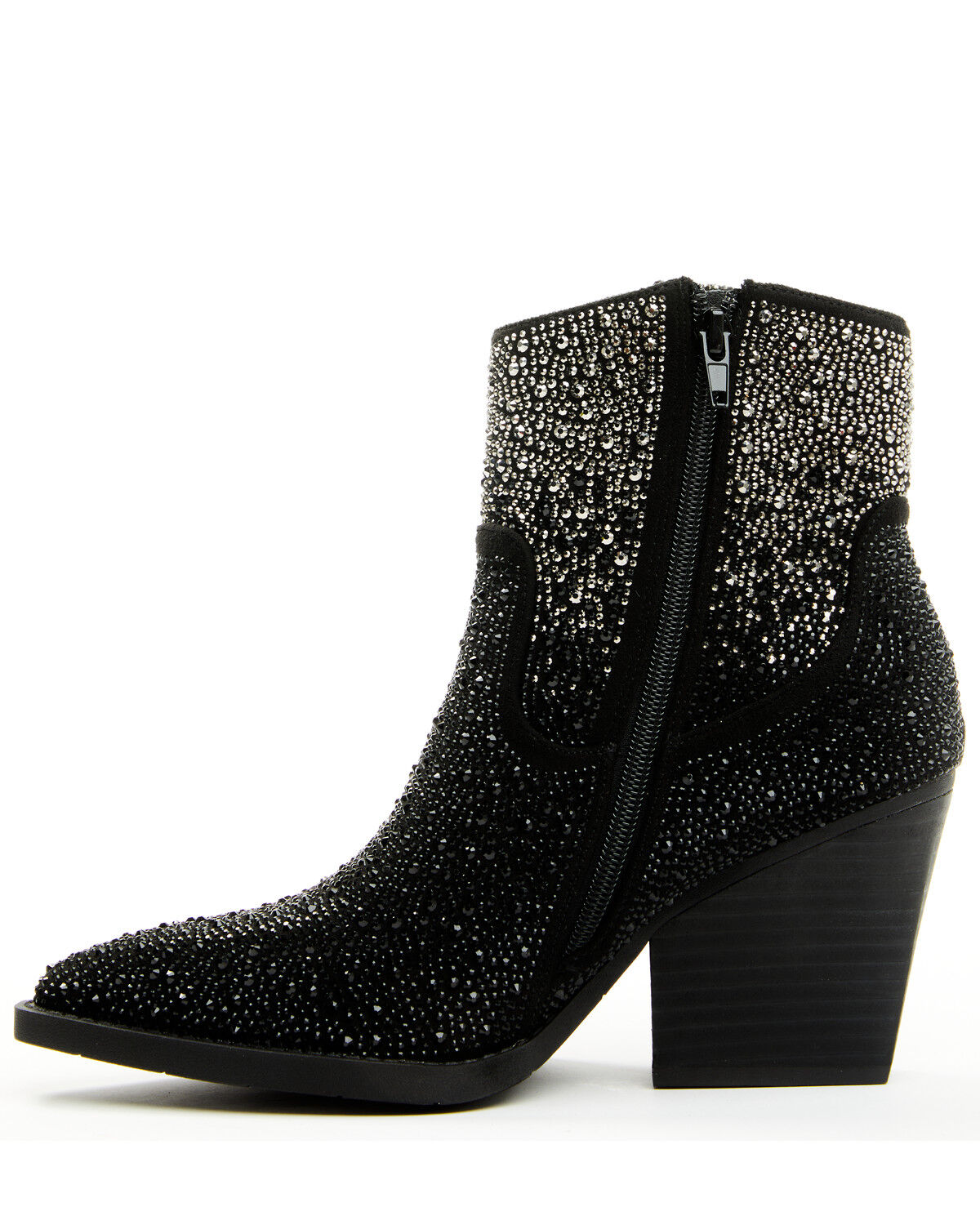 Image #3 - Very G Women's Maya Fashion Booties - Snip Toe, Black, hi-res