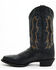 Image #3 - Laredo Men's Fancy Stitch Western Boots - Round Toe, Black, hi-res