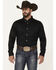 Image #1 - Cody James Men's Basic Twill Long Sleeve Button-Down Performance Western Shirt, Black, hi-res